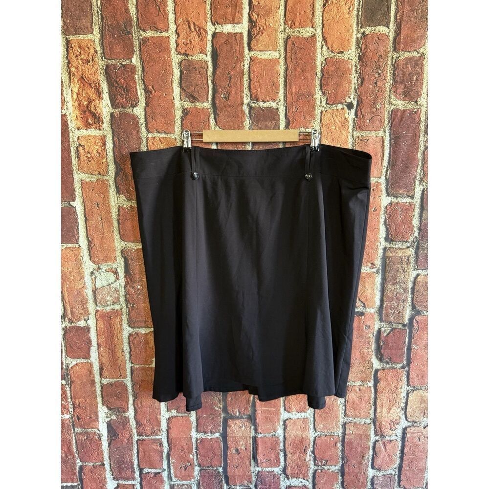 Lane Bryant Womens Black Skort A-line Plus Size 28